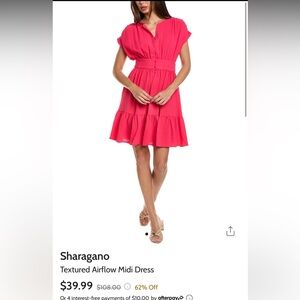 Sharagano Pink Mini Dress Vibrant and Chic